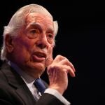 Madrid 08/10/2019. Cristina Bejarano.Mario Vargas Llosa presenta su libro Tiempos recios.