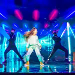 Soleá durante su actuación en Eurovisión Junior