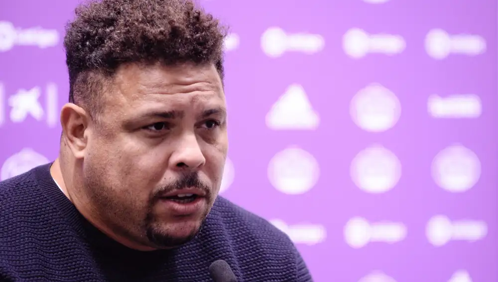 El presidente del Real Valladolid, el exfutbolista brasileño Ronaldo Nazario, comparece en rueda de prensa para hablar de la actualidad del equipo