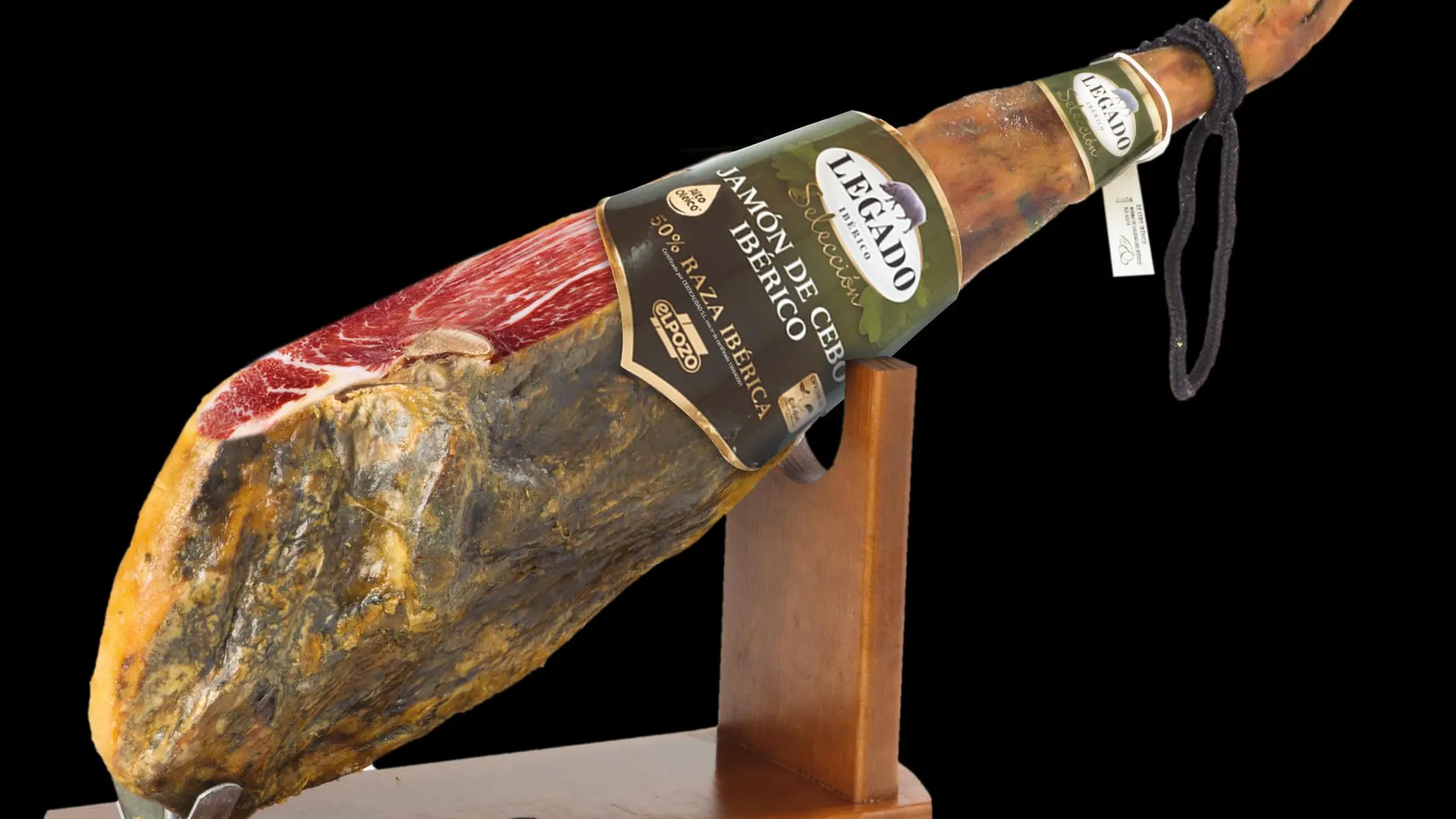 Imagen de Jamón Legado Ibérico en jamonero