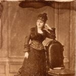 Emilia Pardo Bazán en una instanténea de época