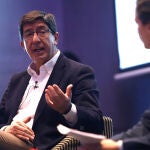 El vicepresidente de la Junta y líder de Cs en Andalucía, Juan Marín, en los desayunos informativos de Europa Press