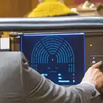 Votación durante el pleno de presupuestos en el Congreso de los Diputados. Pedro Sánchez.