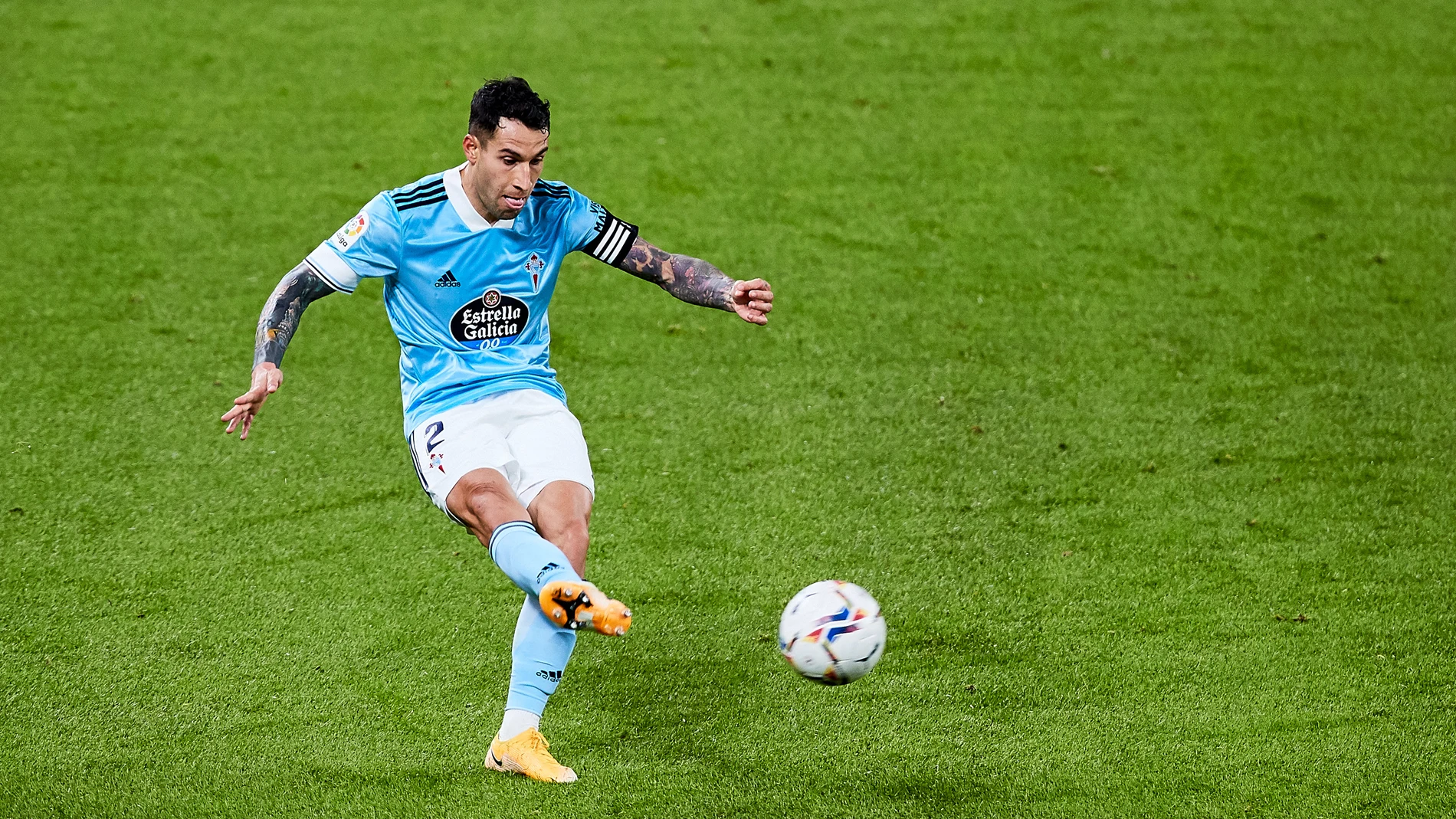 Hugo Mallo con el Real Club Celta de Vigo.