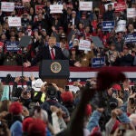El presidente de EE UU, Donald Trump, en Valdosta, Georgia