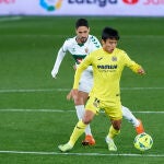 Takefusa Kubo con el Villarreal.