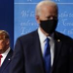 Donald Trump y Joe Biden en un debate