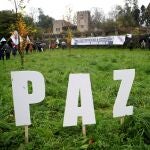 Protesta ante el Pazo de Meirás el pasado 10 de diciembre, fecha de su entrega provisional al Estado