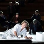 Imagen de la representación del "Lohengrin" de Bieito