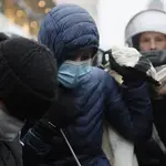 Una manifestación contra las restricciones de la covid en Fráncfort, Alemania