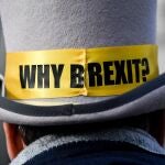 Manifestantes pro europeos ayer a las puertas de Westminster en Londres