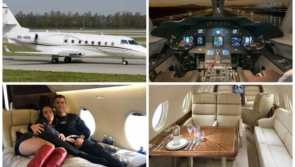 El lujoso avión de Cristiano Ronaldo