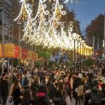 Ambiente en las Ramblas de Barcelona