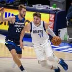 Doncic, en un partido de preparación ante los Timberwolves