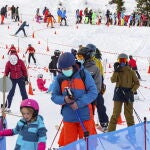 Esquiadores en las pistas de Villars-sur-Ollon, en Suiza