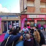 Imagen de la celebración del premio Gordo en el Perolo