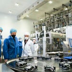 Fernández Mañueco junto a Pablo Casado y Rocío Hervella en las instalaciones de Prosol