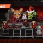 La cancha de los Heat de Miami, en el partido del Christmas Day ante los Pelicans