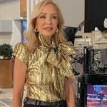 Carmen Lomana moda en Navidad y su Nacimiento portal de Belen