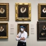 Preparativos y adecuación del Museo del Prado para su reapertura después del confinamiento.