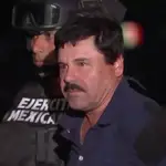 El Chapo Guzmán en el momento de su detención en 2016