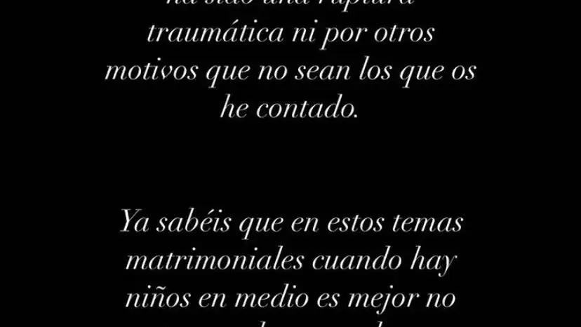 Rocío Osorno anuncia su separación.