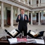 El presidente de la Generalitat Valenciana, Ximo Puig, durante su mensaje de Fin de Año