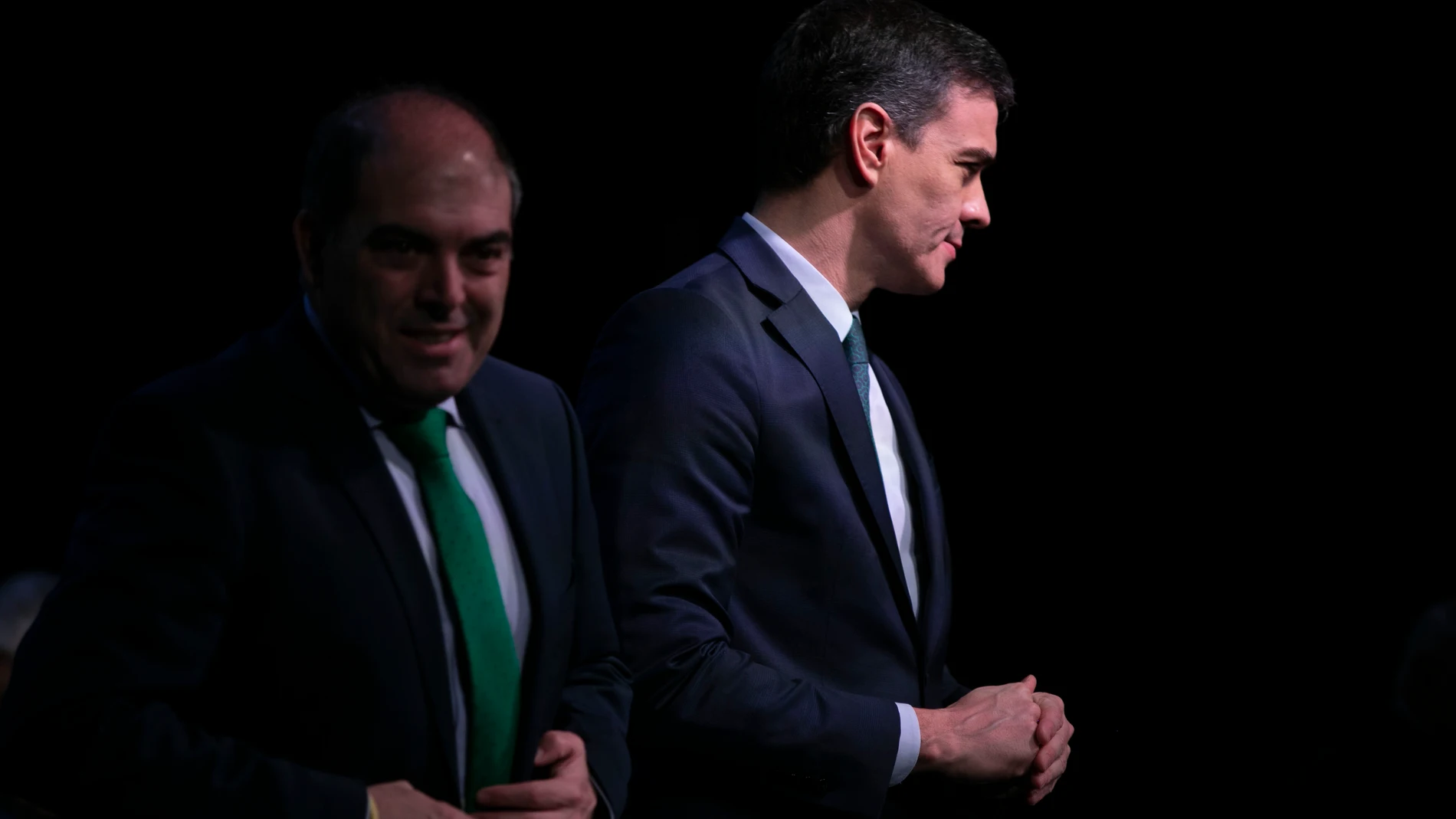 Lorenzo Amor, junto al presidente del Gobierno, Pedro Sánchez