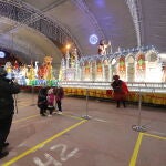 Carpa de la cabalgata de Reyes Magos de Fuenlabrada, con medidas anti covid para evitar contagios