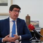 El vicepresidente de la Junta y consejero de Turismo, Juan Marín