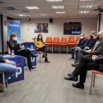 La presidenta del Partido Popular de la Comunitat Valenciana, Isabel Bonig, y el presidente del PP de la provincia de Valencia, Vicent Mompó, en una fotografía de archivo