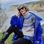Carmen Gimeno con el jersey de H&M.