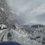 Ocho carreteras de Alicante, cortadas por nieve