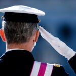 El Rey Felipe VI, capitán general de las Fuerzas Armadas, durante Pascua de 2021