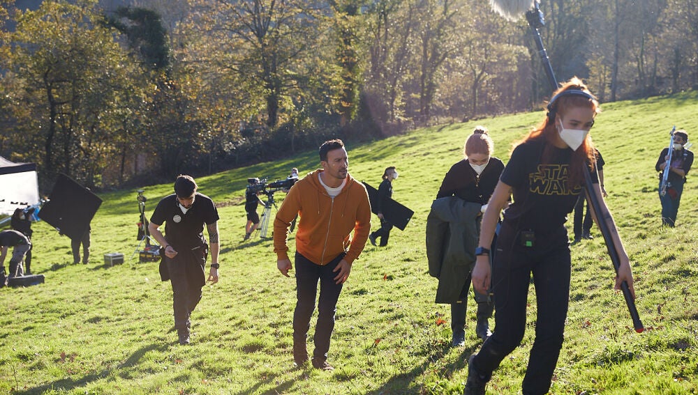 Pablo Puyol y el equipo de "Dos vacas y una burra" / ATM Producciones