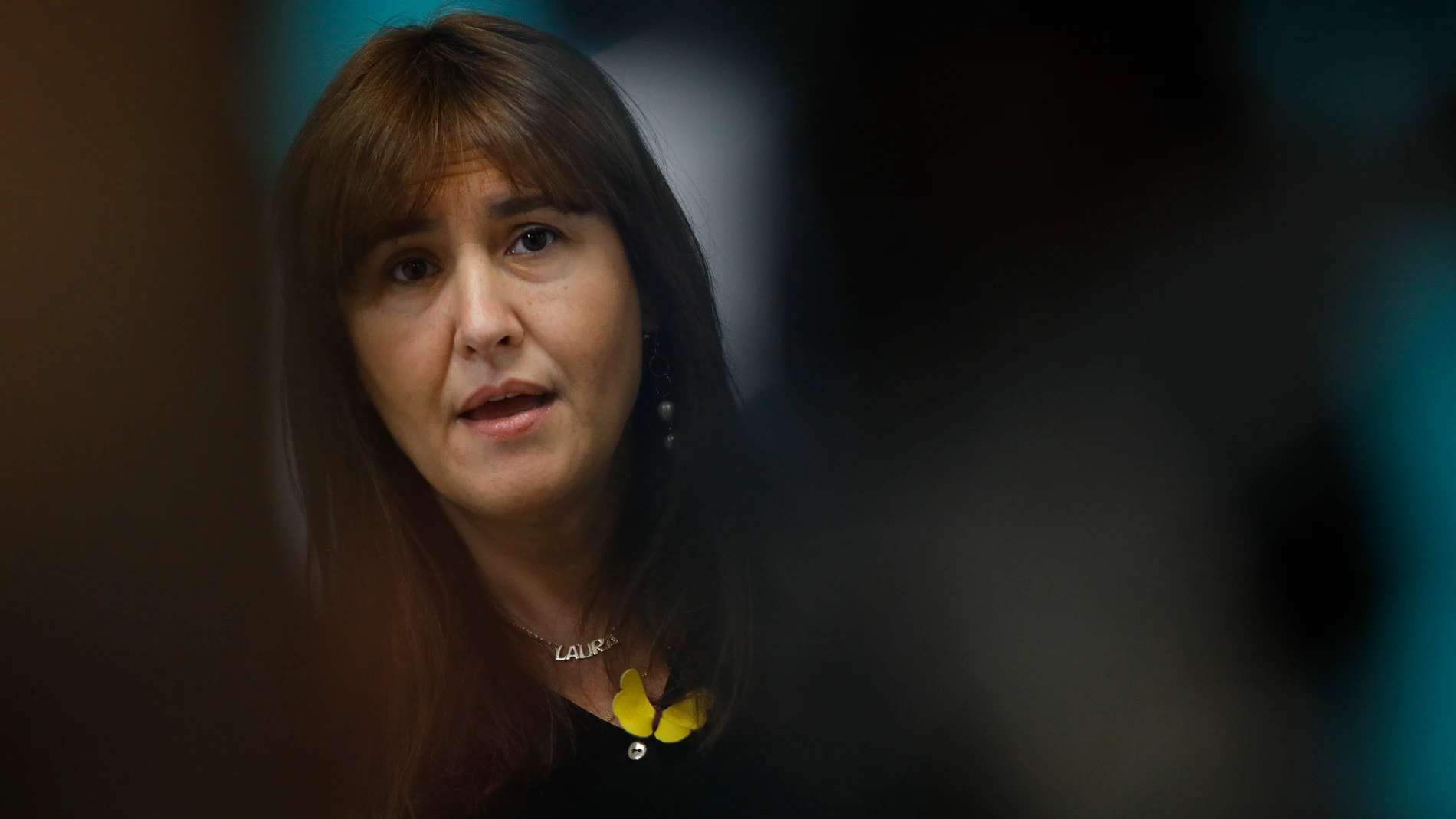 La candidata a la Presidencia de la Generalitat del partido de JxCat, Laura Borràs, interviene en un encuentro Digital de Europa Press