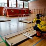 Hospital de campaña en Las Rozas por la borrasca Filomena