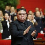 El líder norcoreano, Kim Jong-un, durante el 8º Congreso del Partido de los Trabajadores de Corea