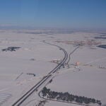Varias carreteras españolas nevadas en Madrid