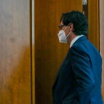 La ministra de Política Territorial y Función Pública, Carolina Darias, y el El ministro de Sanidad, Salvador Illa, tras comparecer en rueda de prensa tras la reunión del Consejo Interterritorial del Sistema Nacional de Salud, en Moncloa, Madrid (España), a 13 de enero de 2021.
