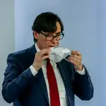 La ministra de Política Territorial y Función Pública, Carolina Darias, y el El ministro de Sanidad, Salvador Illa, comparece en rueda de prensa tras la reunión del Consejo Interterritorial del Sistema Nacional de Salud, en Moncloa, Madrid (España), a 13 de enero de 2021.13 ENERO 2021EUROPA PRESS/R.Rubio.POOL13/01/2021