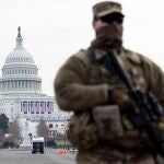 Un soldado de la Guardia Nacional en Washington