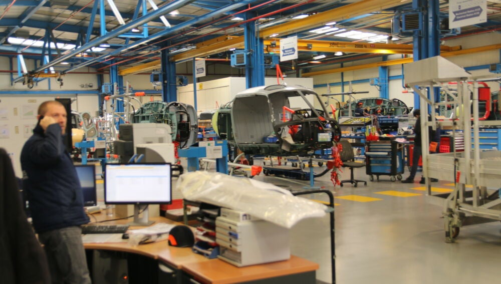 Instalaciones de un fabricante europeo de helicópteros