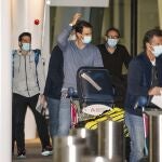 Rafa Nadal, a su llegada a Adelaida