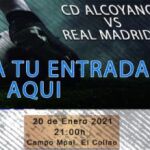 Anuncio de la venta de entradas virtuales para el Alcoyano-Real Madrid
