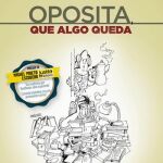 Portada de "Oposita, que algo queda", con la viñeta de Mingote