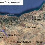 Mapa de las plazas del Desastre