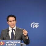 El secretario general del Partido Popular, Teodoro García Egea,