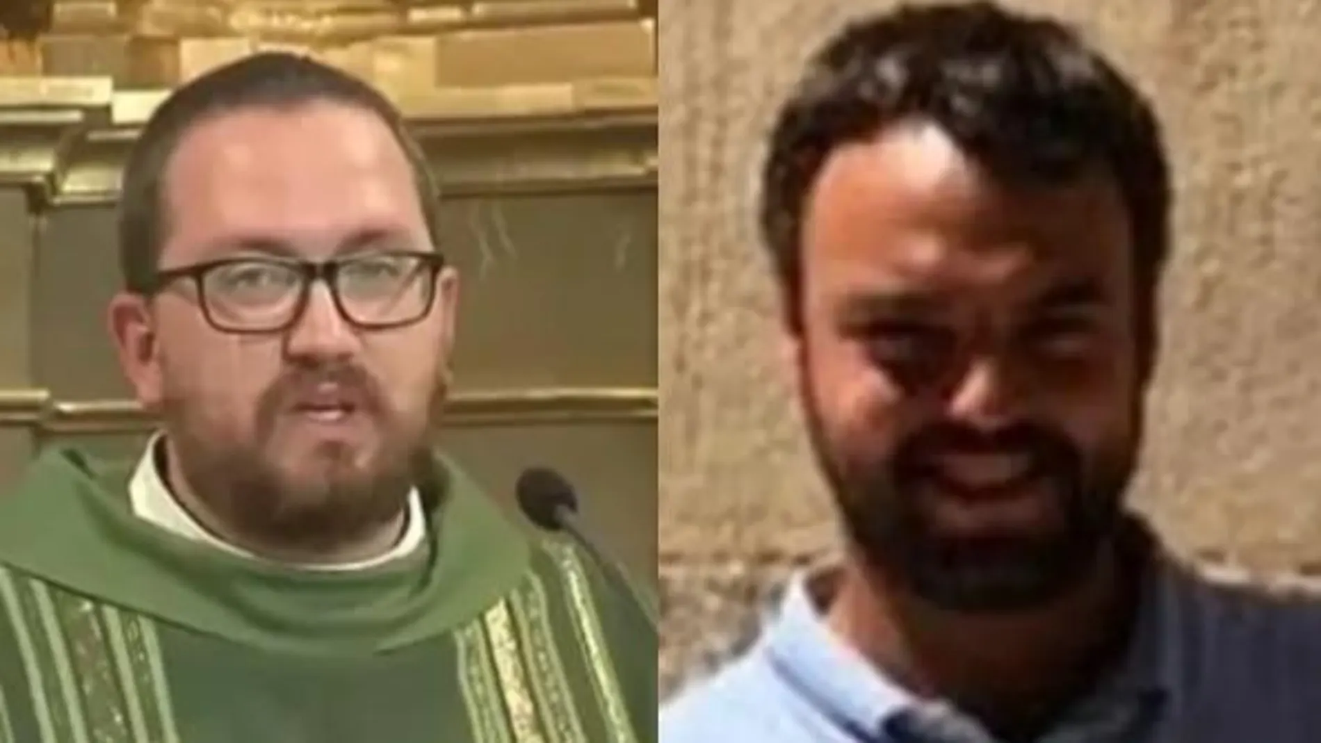 El sacerdote Ruben y David, dos víctimas de la explosión