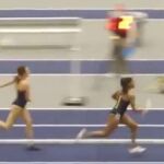 Ziyah Holman a su llegada a meta